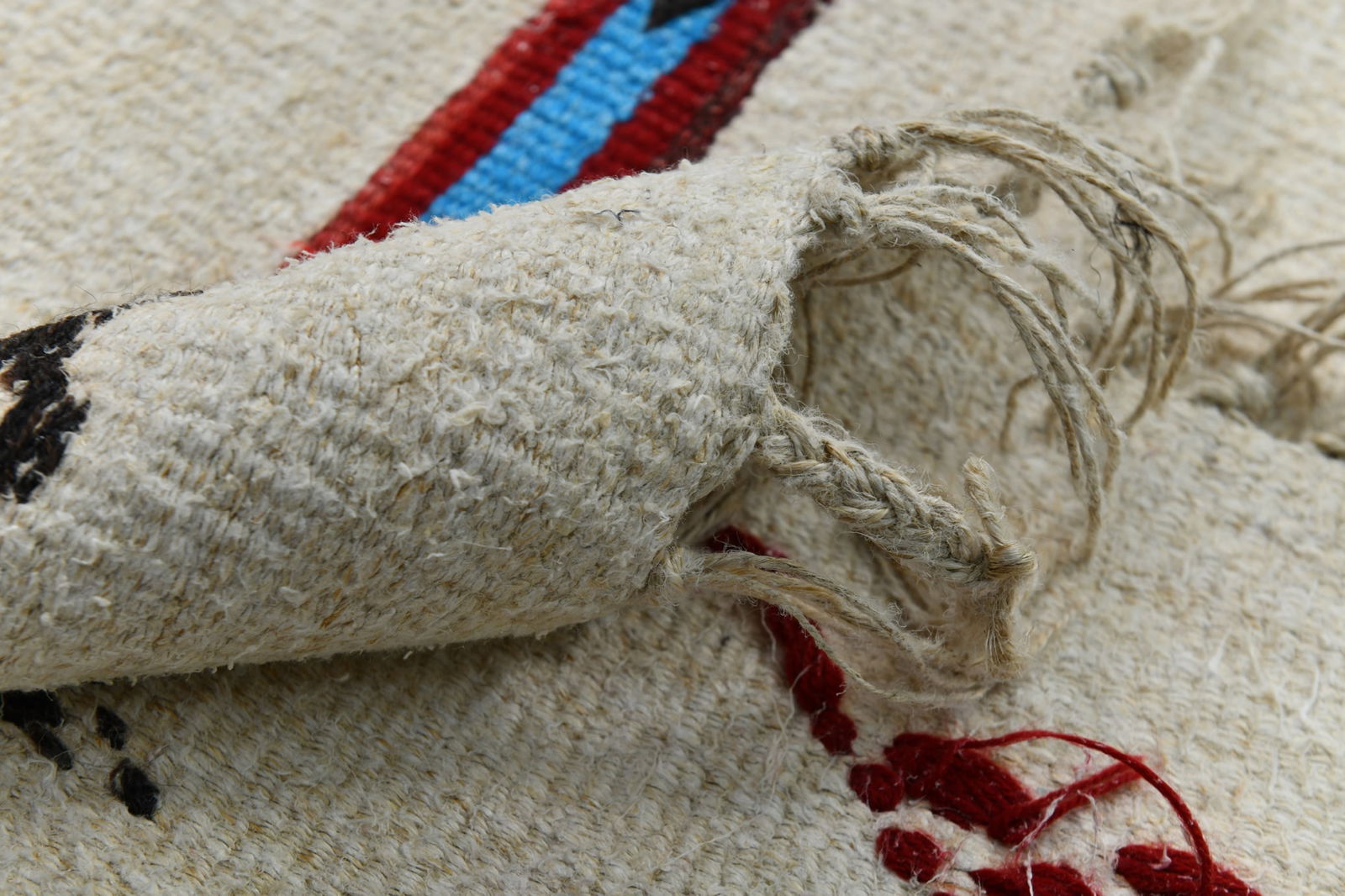 3'5'' x 6'4'' Handmade Vintage Wool Patchwork Rug - 1629 - 15