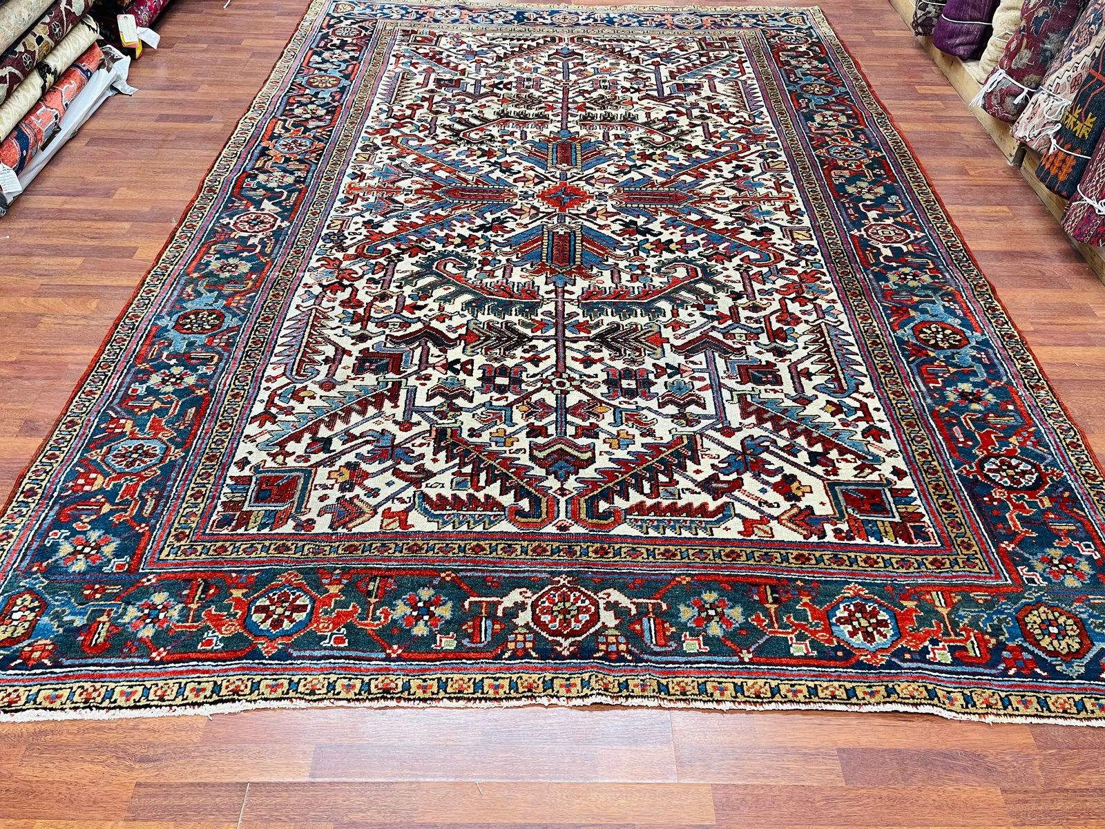 Antique all over Persian Heriz Rug-4837 (1 of 8)