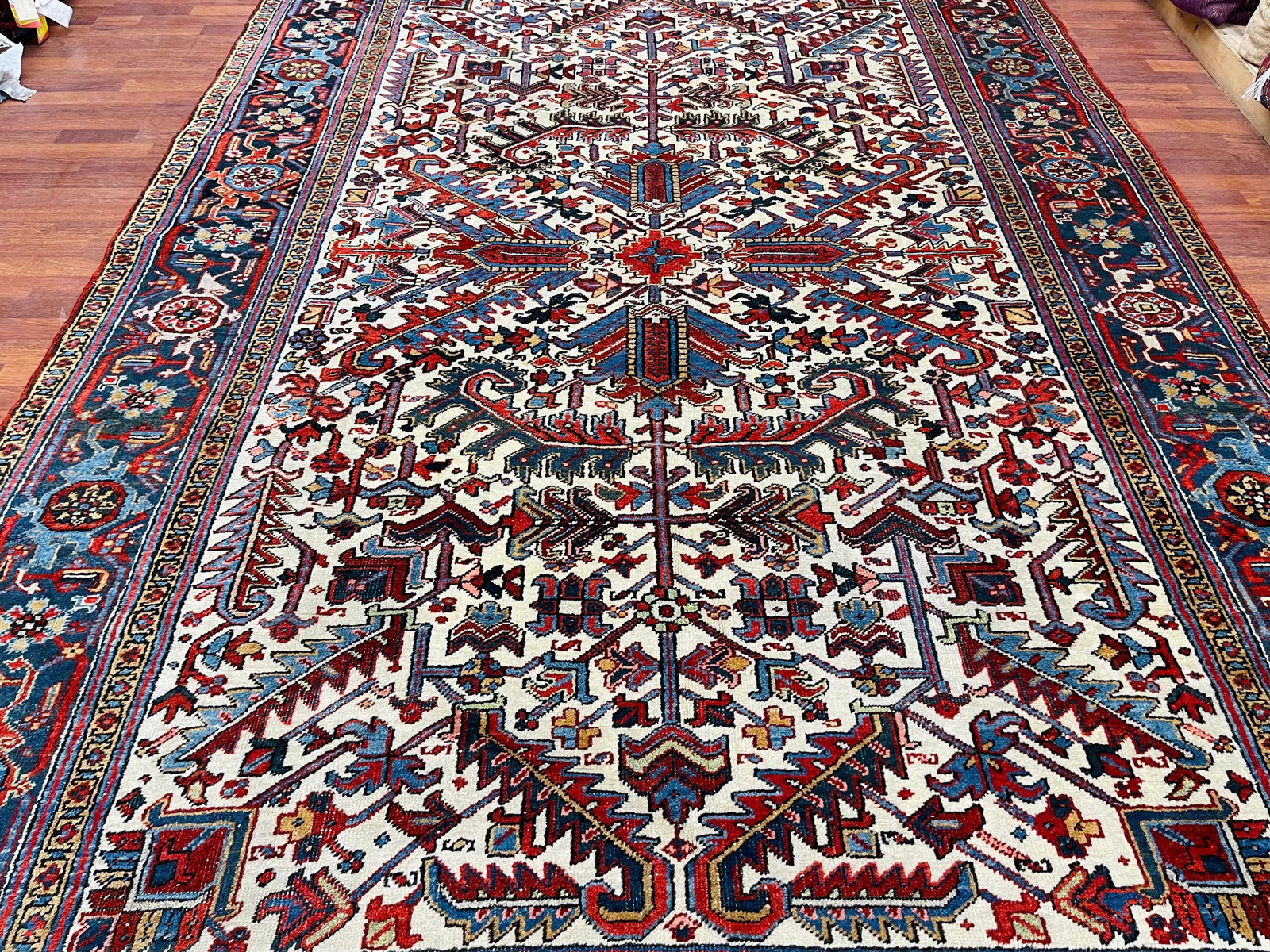 Antique all over Persian Heriz Rug-4837 - 2