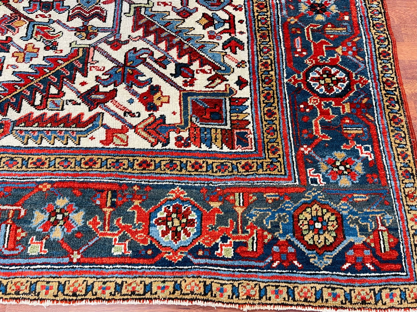 Antique all over Persian Heriz Rug-4837 - 3