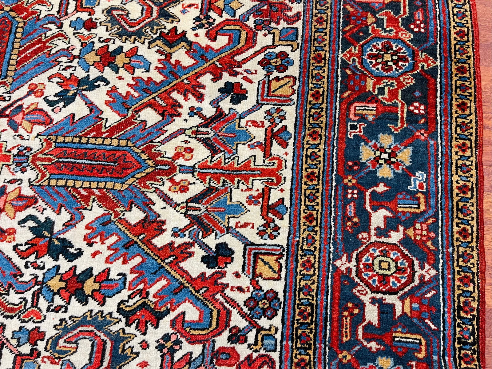 Antique all over Persian Heriz Rug-4837 - 5