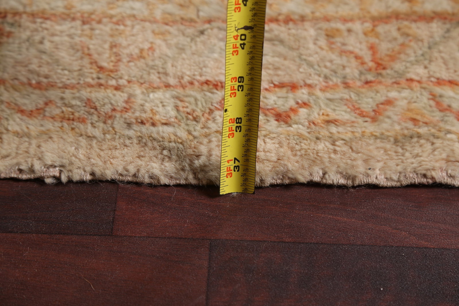 Pre-1900 Antique Vegetable Dye Oushak ANGORA Turkish Rug 13x14 - 20