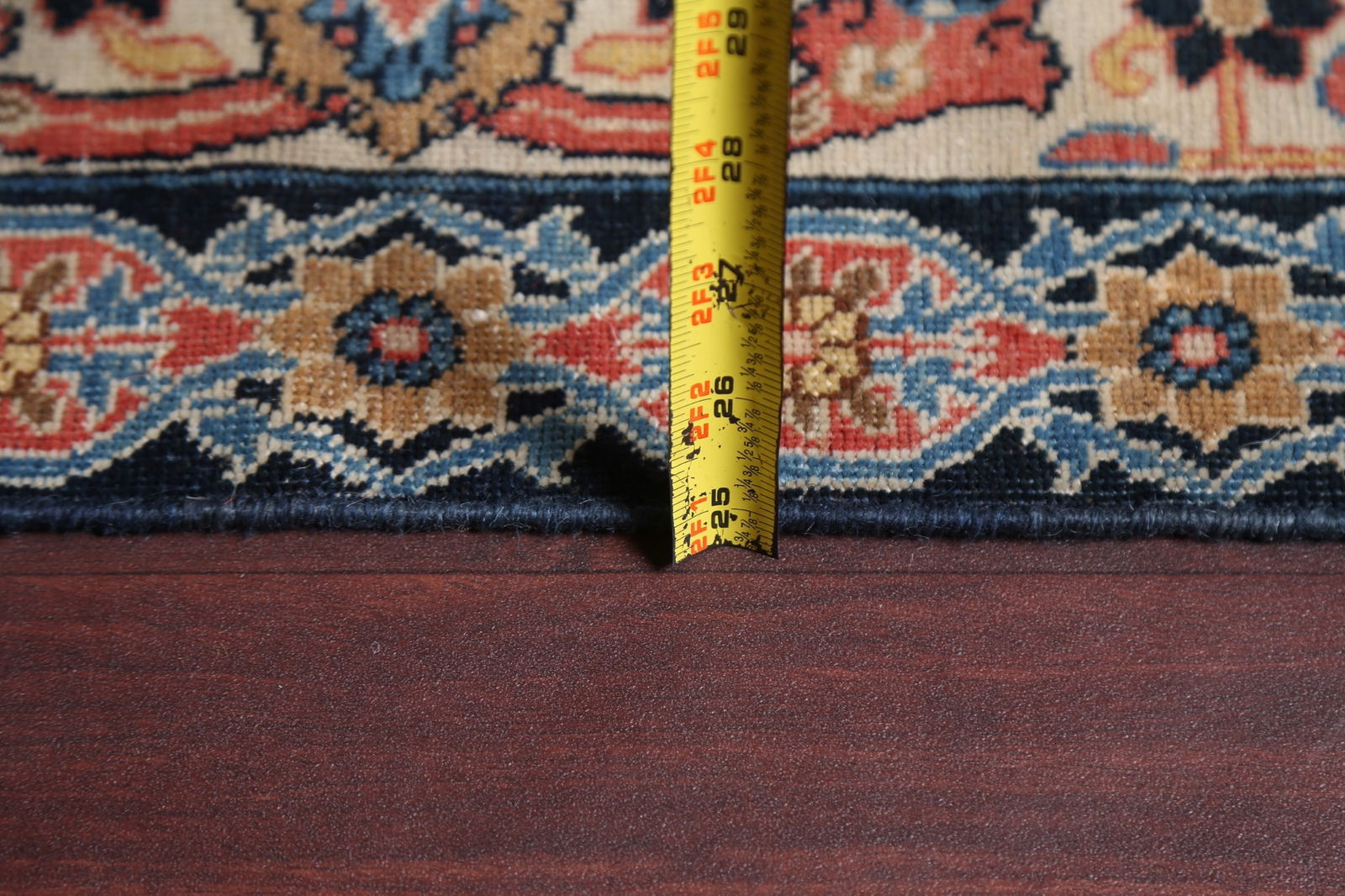 Pre-1900 Antique Vegetable Dye Tabriz Haj Jalili Persian Rug 14x22 - 20