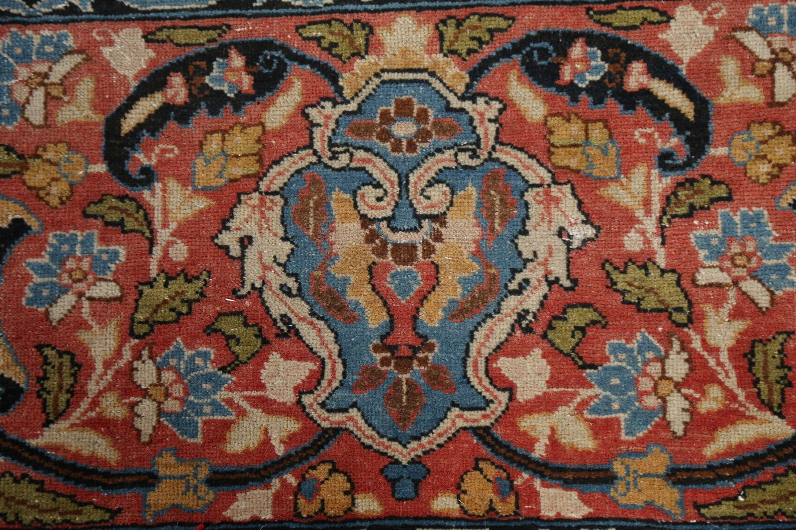 Pre-1900 Antique Vegetable Dye Tabriz Haj Jalili Persian Rug 14x22 - 9