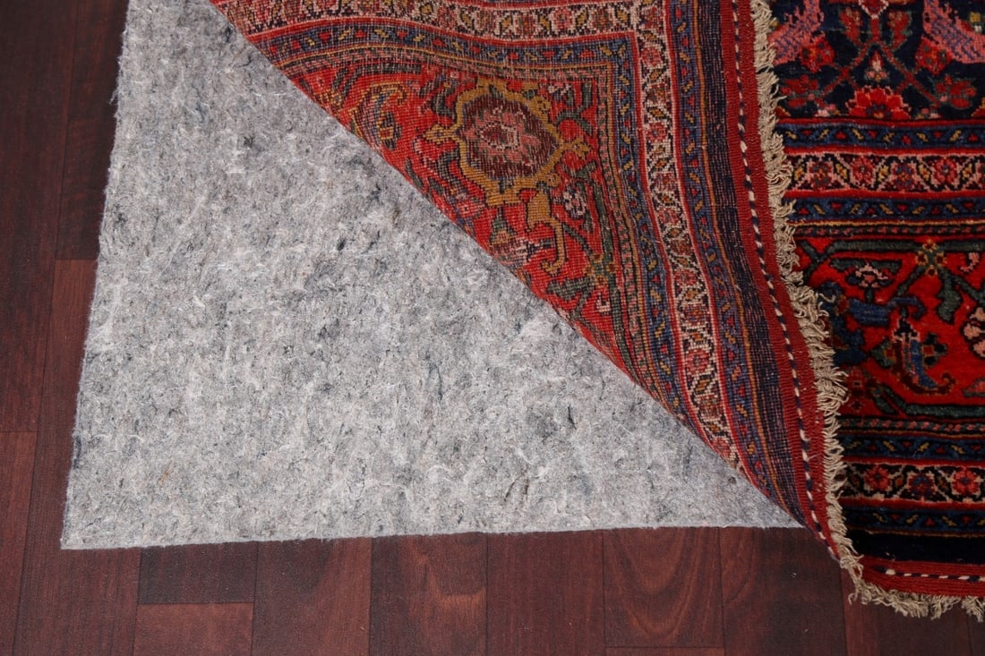 Pre-1900 Antique Vegetable Dye Bidjar Halvaei Persian Rug 8x15 - 8