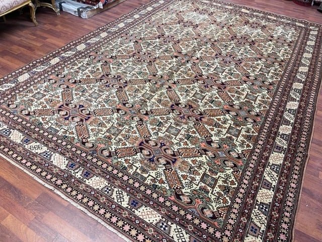 Antique Caucasian Design Large kaysari rug-5002 - 3