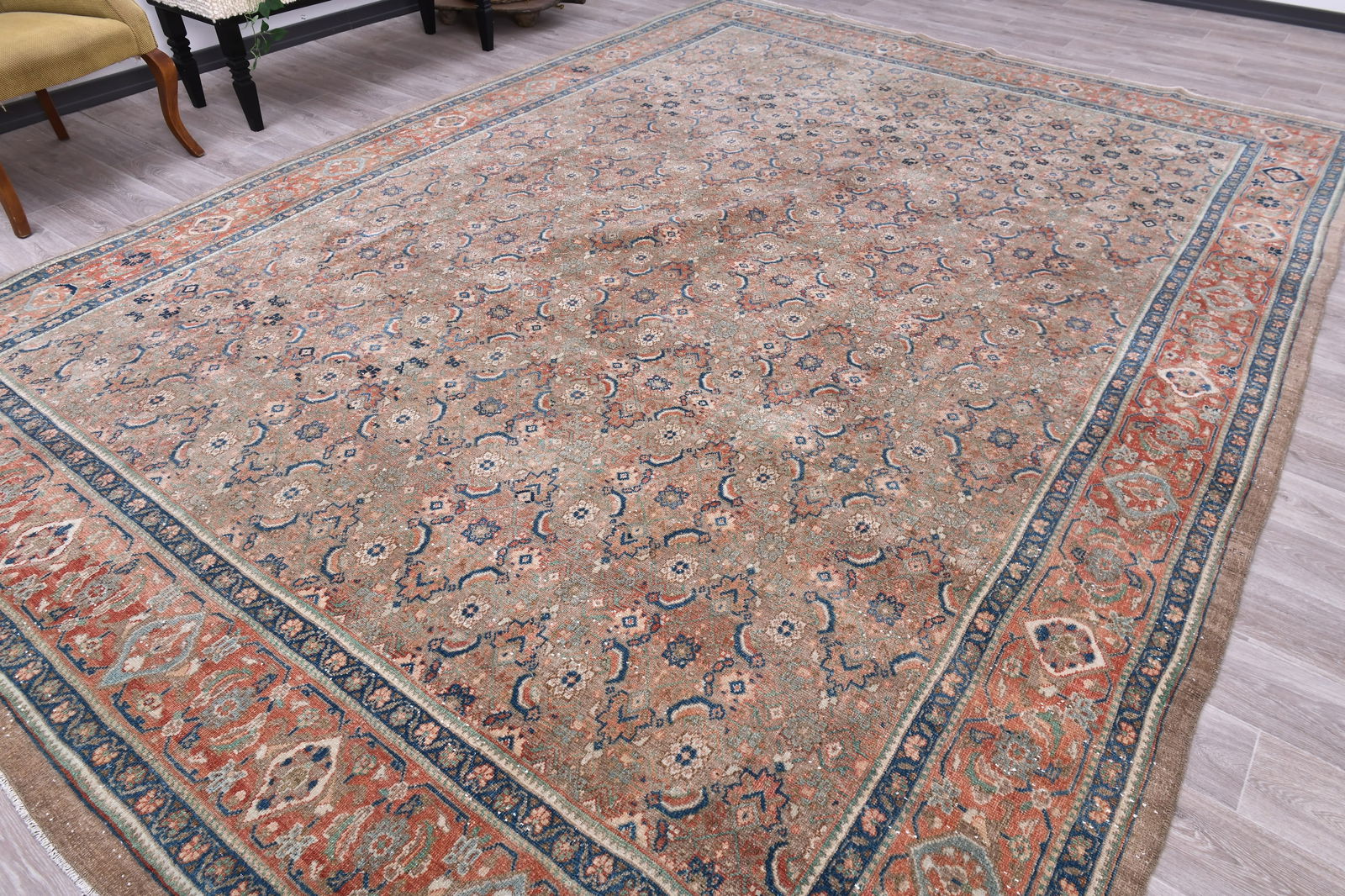 9'7'' x 13'5'' Unique Handmade Vintage Rug - 243565 - 2