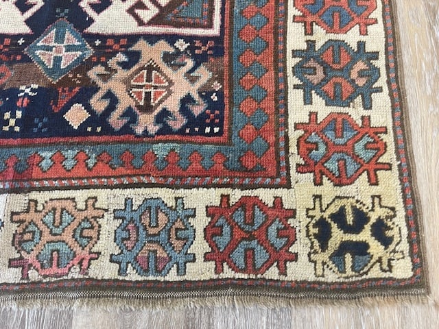Antique Karabagh caucasian kazak Runner-4399 - 3
