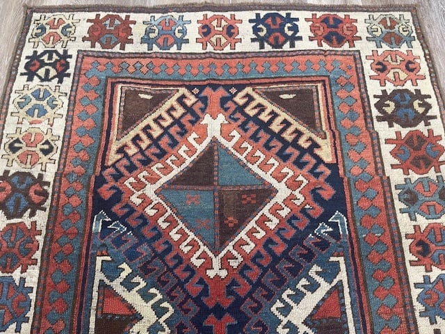 Antique Karabagh caucasian kazak Runner-4399 - 7