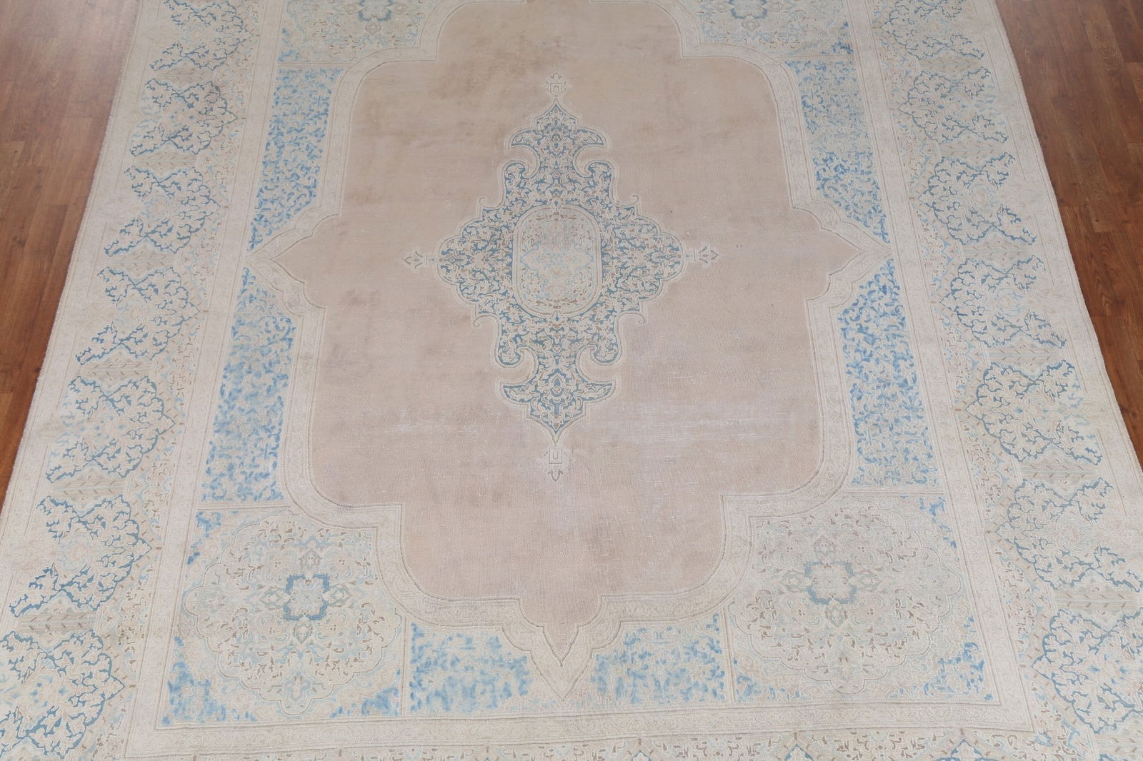 Vegetable Dye Antique Kerman Persian Area Rug 9x12 - 4