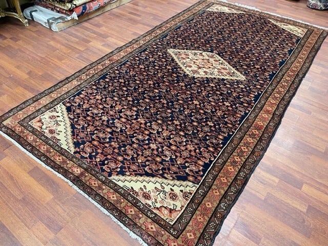 Vintage persian Hamadan rug-4544 - 8