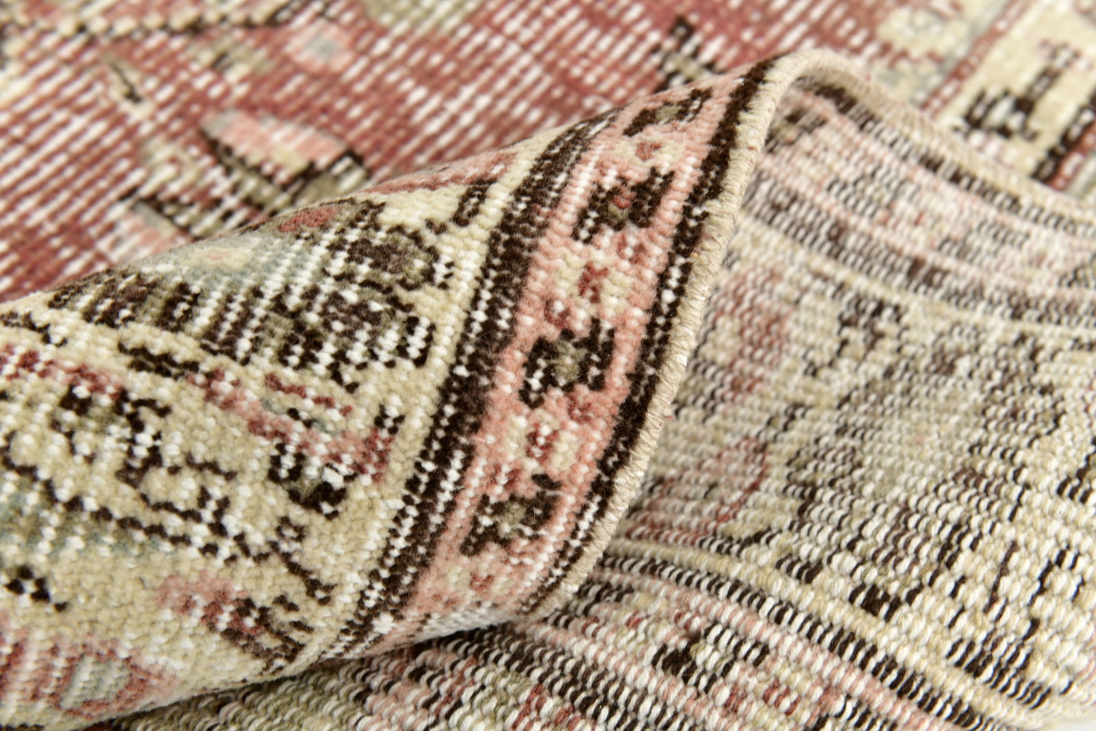 5'2'' x 8'6'' Handmade Vintage Wool Rug - 24656 - 19