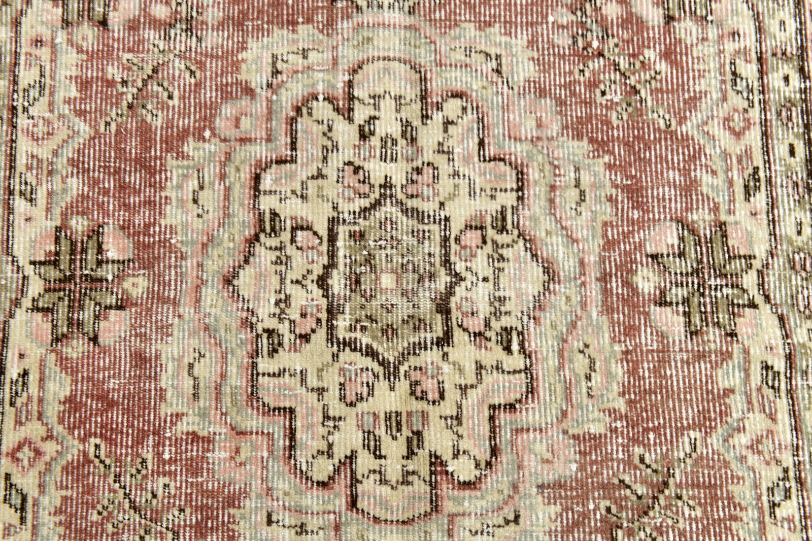 5'2'' x 8'6'' Handmade Vintage Wool Rug - 24656 - 8