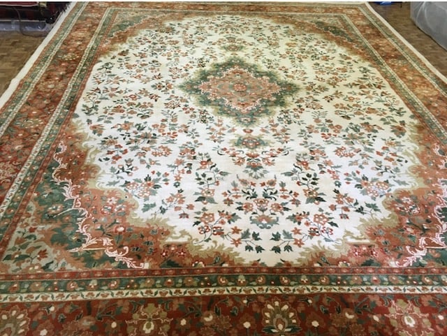 Vintage Large size Indo -Persian Tabriz Rug-4358 - 3