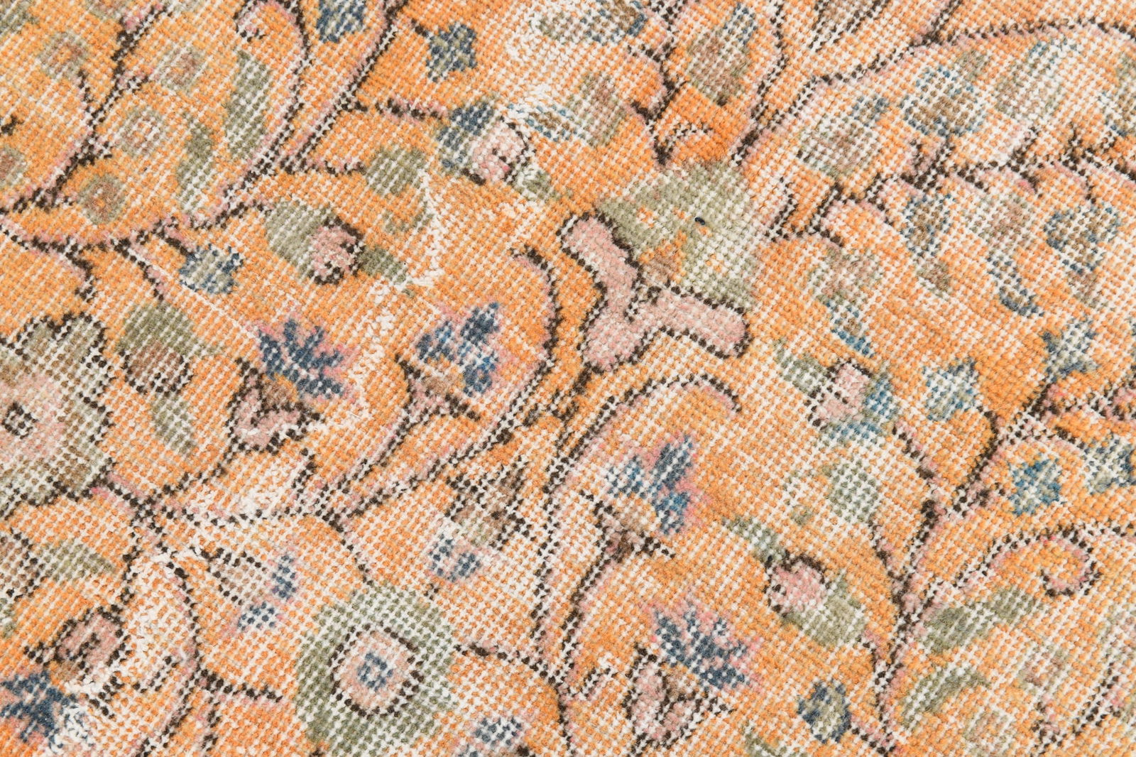 6'8'' x 9'8'' Handmade Vintage Wool Rug - 7062 - 7