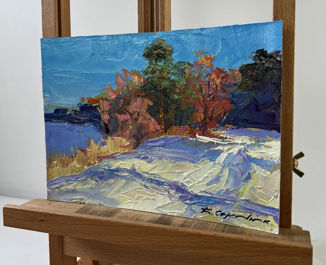 Oil painting Snow under the sun Boris Serdyuk - 2