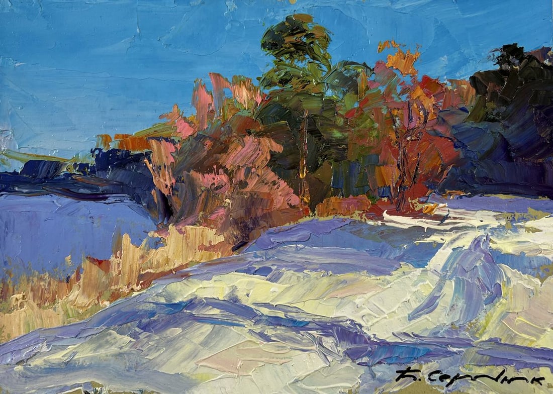 Oil painting Snow under the sun Boris Serdyuk - 3