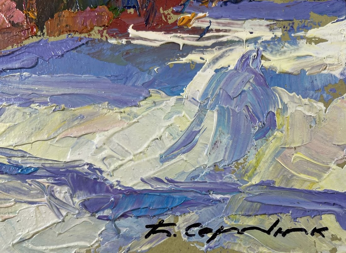 Oil painting Snow under the sun Boris Serdyuk - 5