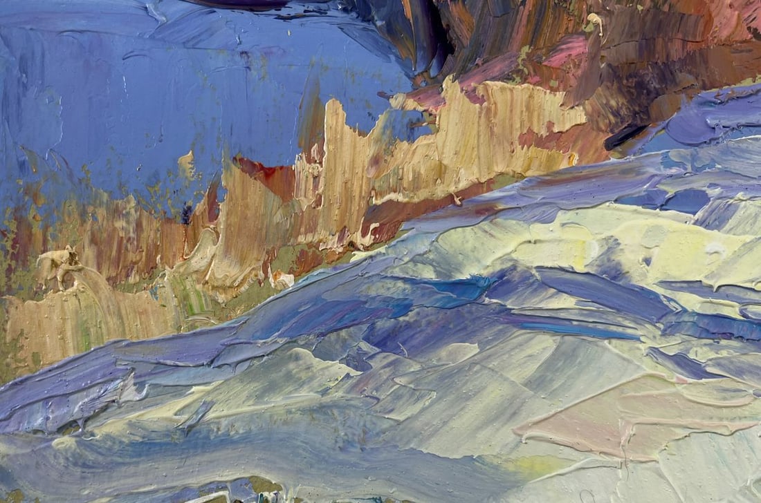 Oil painting Snow under the sun Boris Serdyuk - 6