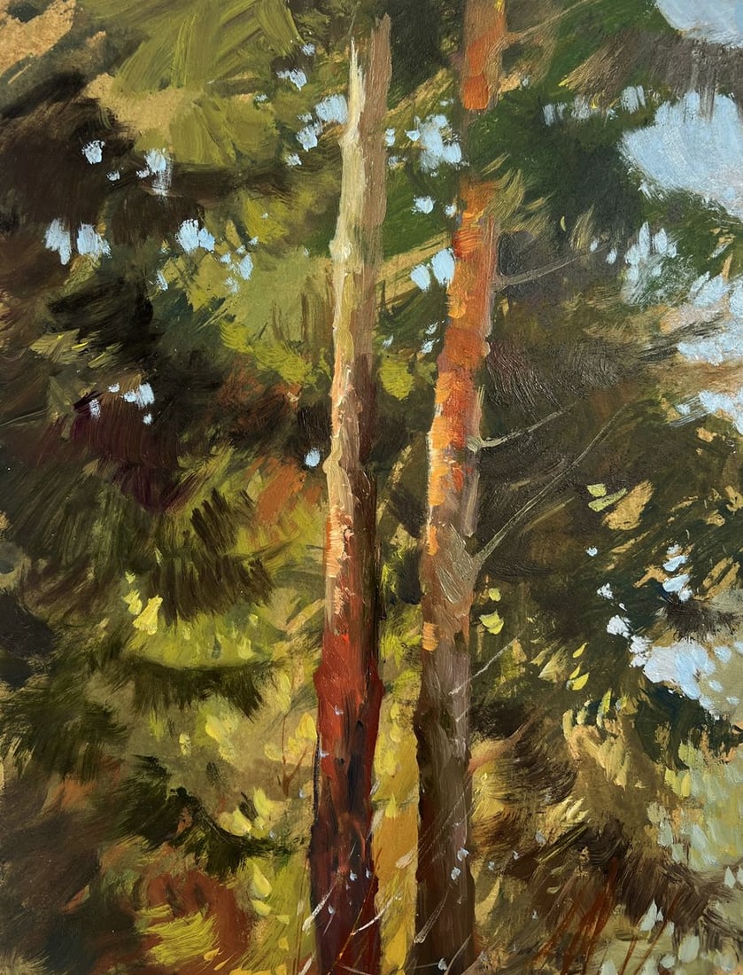 Oil painting Winter patterns of nature Yuriy Suprunchuk - 5