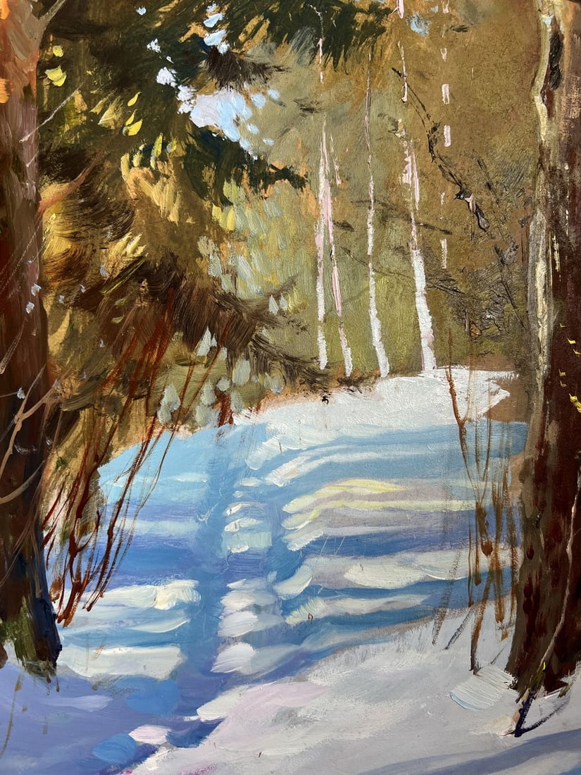 Oil painting Winter patterns of nature Yuriy Suprunchuk - 6