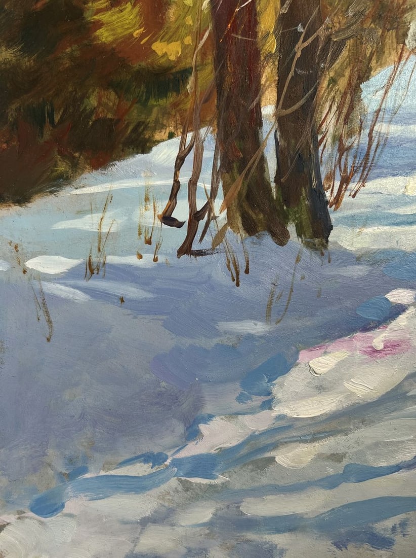 Oil painting Winter patterns of nature Yuriy Suprunchuk - 7