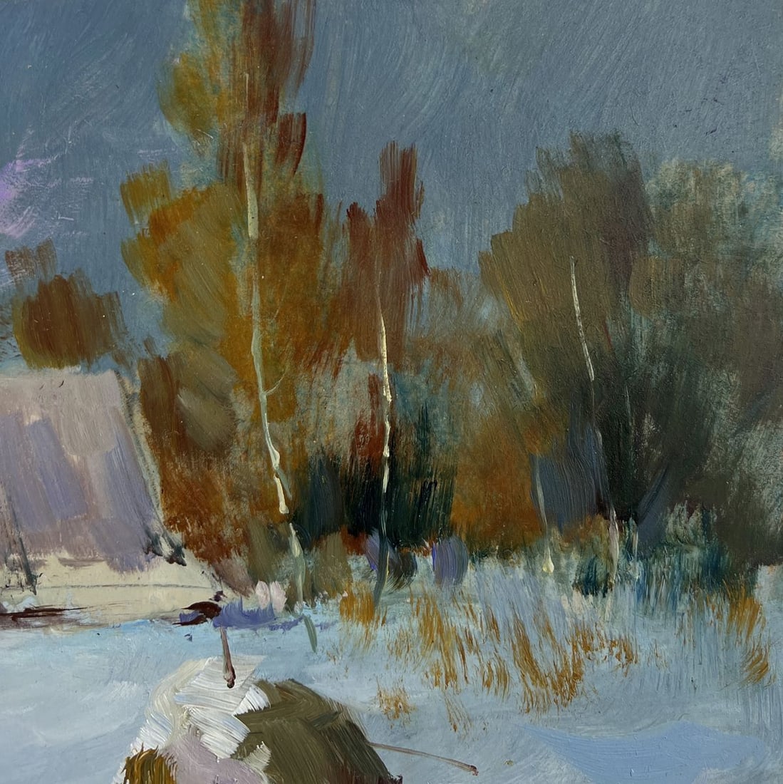 Oil painting Winter night comfort Yuriy Suprunchuk - 4