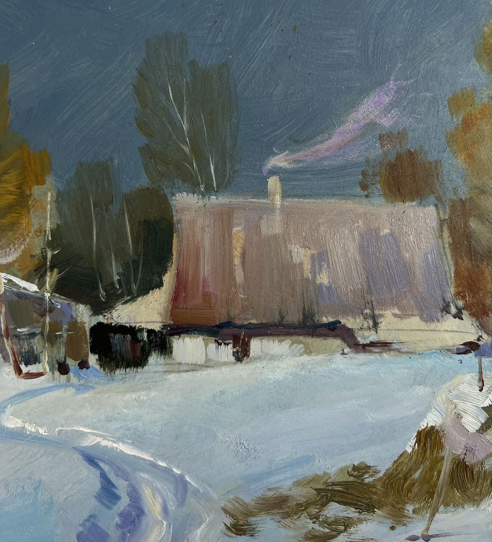 Oil painting Winter night comfort Yuriy Suprunchuk - 5