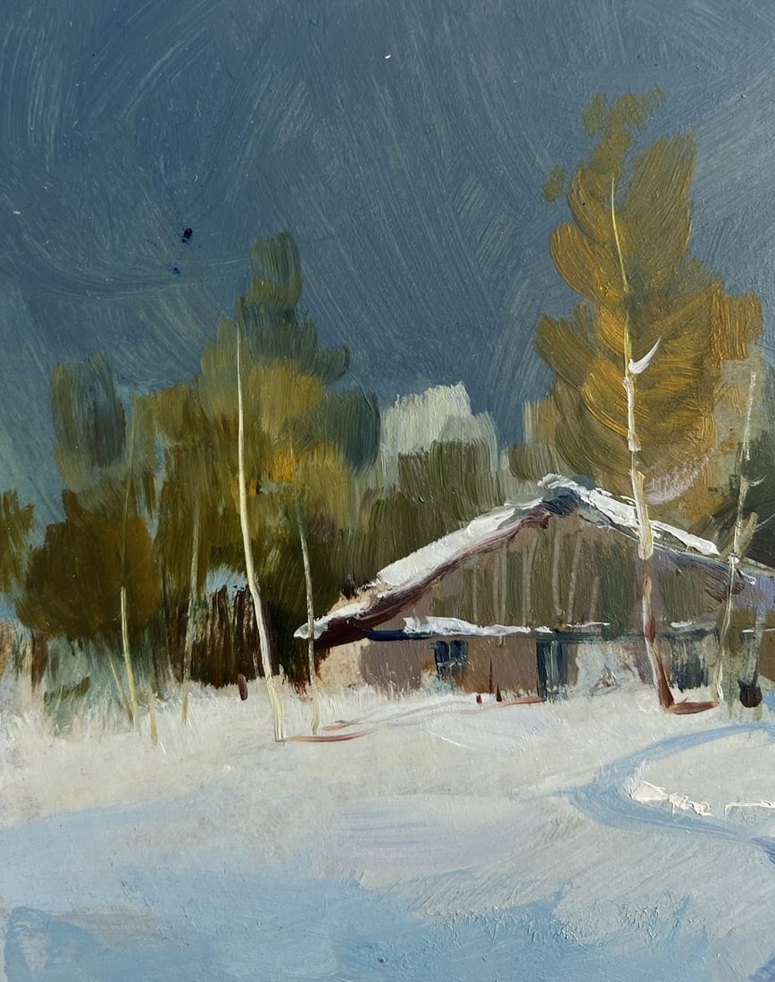 Oil painting Winter night comfort Yuriy Suprunchuk - 6