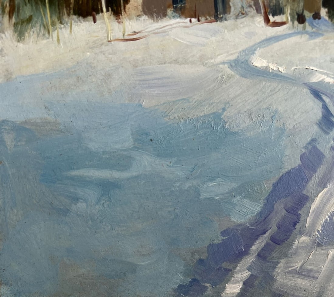 Oil painting Winter night comfort Yuriy Suprunchuk - 7