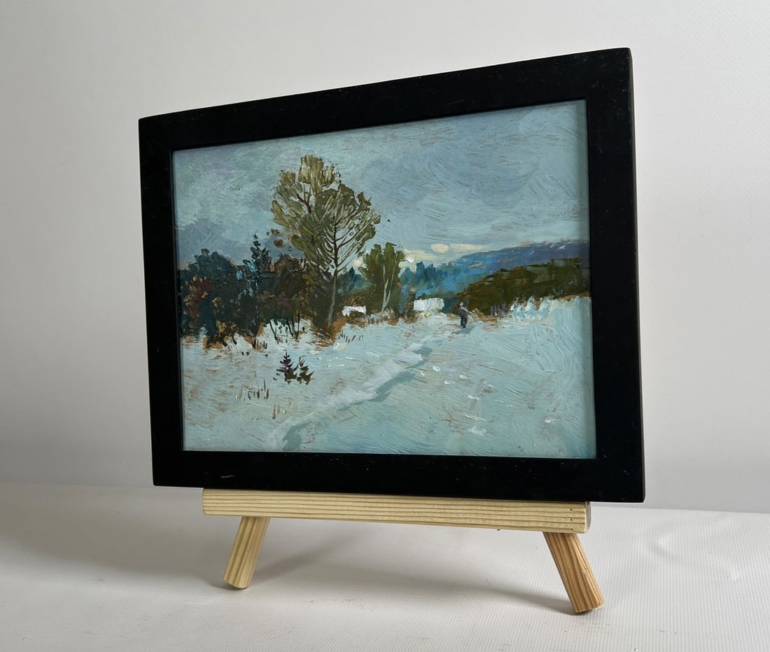 Oil painting Winter twilight Yuriy Suprunchuk - 2