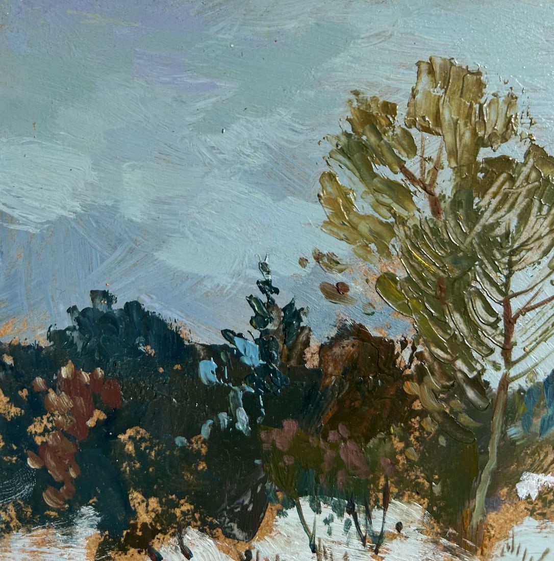 Oil painting Winter twilight Yuriy Suprunchuk - 4