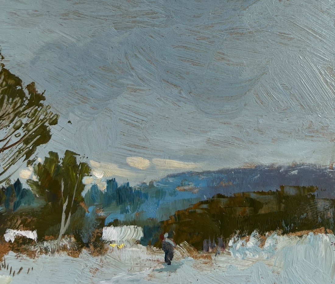 Oil painting Winter twilight Yuriy Suprunchuk - 5