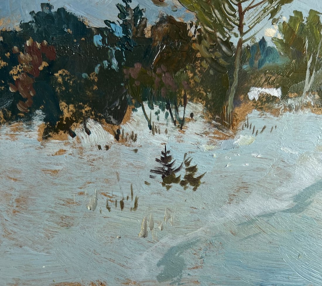 Oil painting Winter twilight Yuriy Suprunchuk - 7