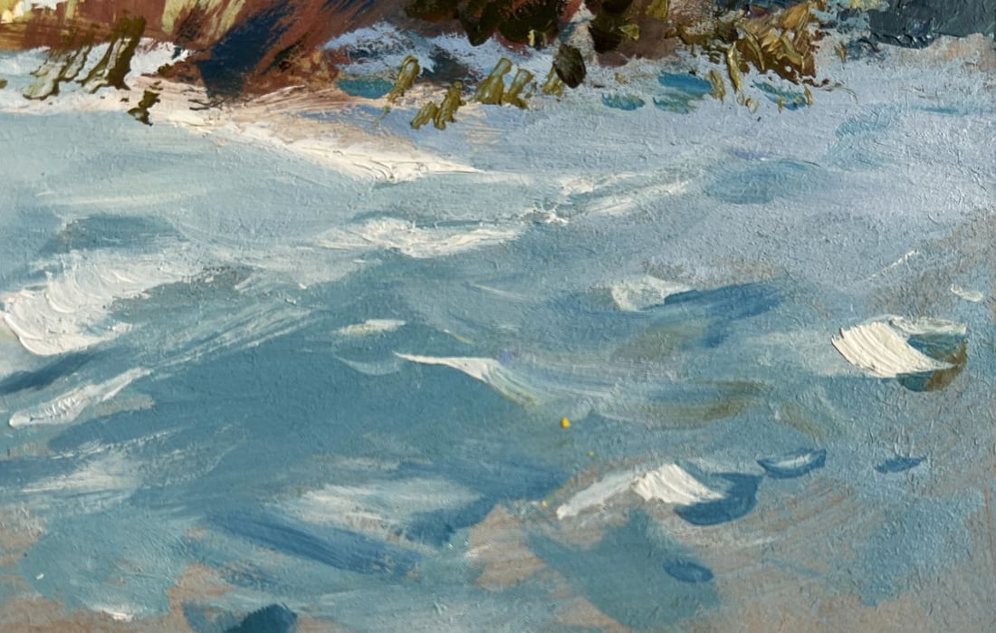 Oil painting Beautiful winter morning Yuriy Suprunchuk - 7