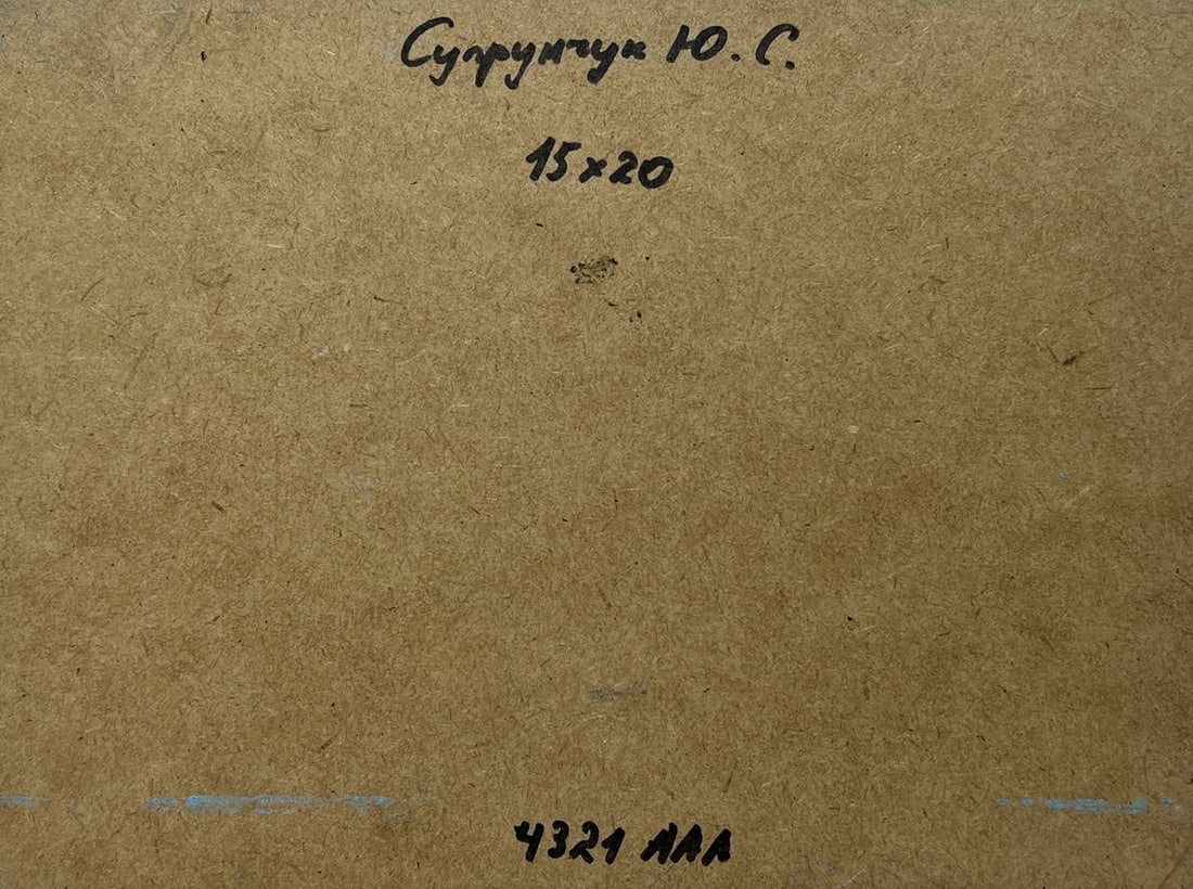 Oil painting Snowy path in the village Yuriy Suprunchuk - 8