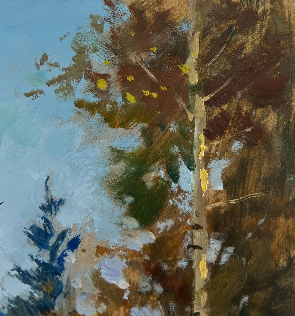 Oil painting Rest in the winter forest Yuriy Suprunchuk - 4