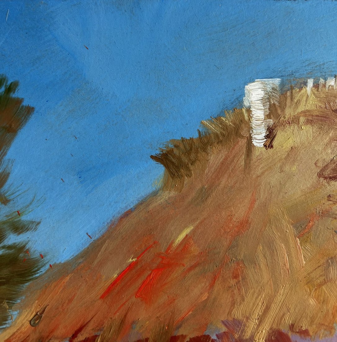 Oil painting Snowy village yard Yuriy Suprunchuk - 4