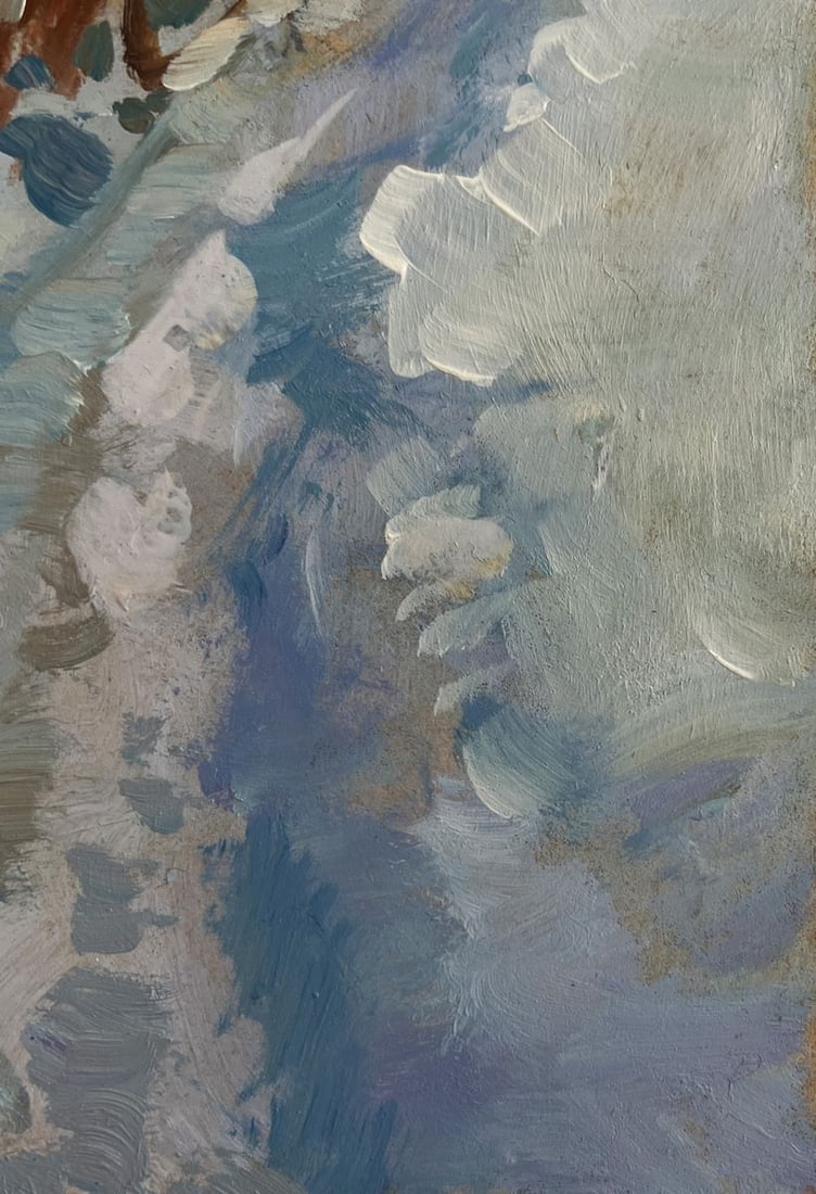 Oil painting Riding a horse in the snow Yuriy Suprunchuk - 8