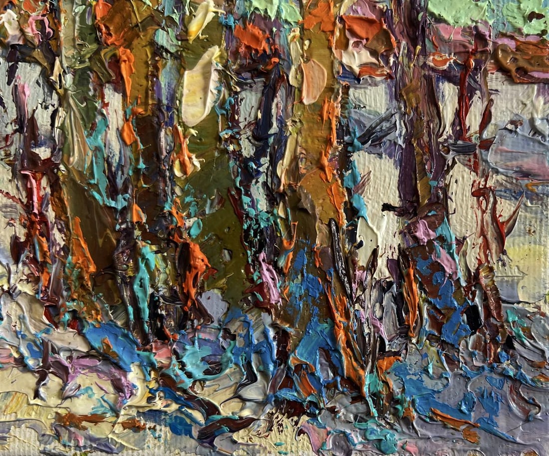 Oil painting Sunny winter day Oksana Kalenyuk - 7