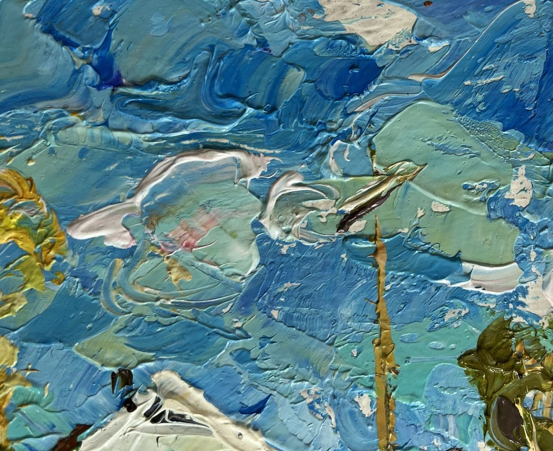 Oil painting The first snow fell Alex Kalenyuk - 5