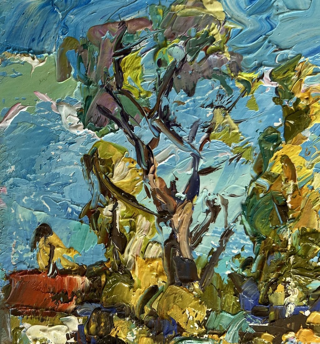 Oil painting The first snow fell Alex Kalenyuk - 6