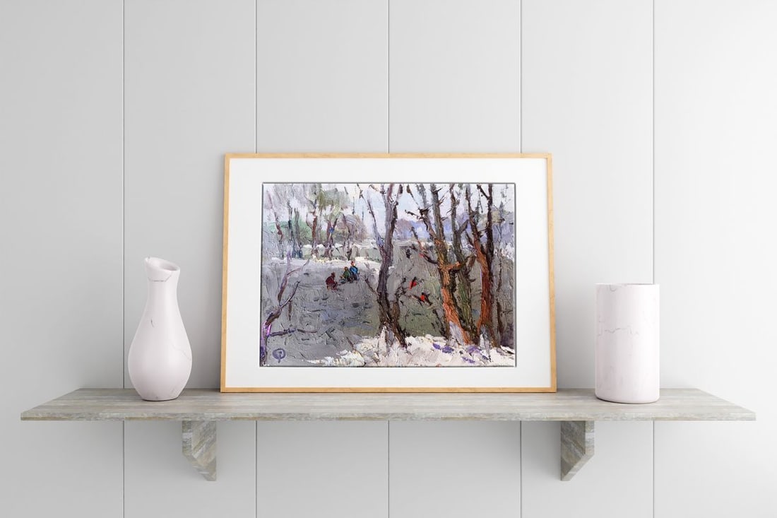 Oil painting The ice was binding Oksana Kalenyuk - 3