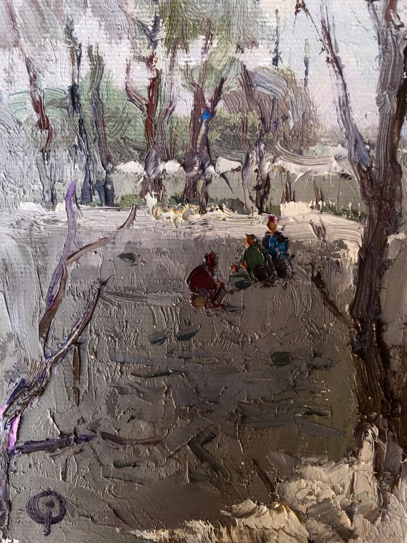 Oil painting The ice was binding Oksana Kalenyuk - 5