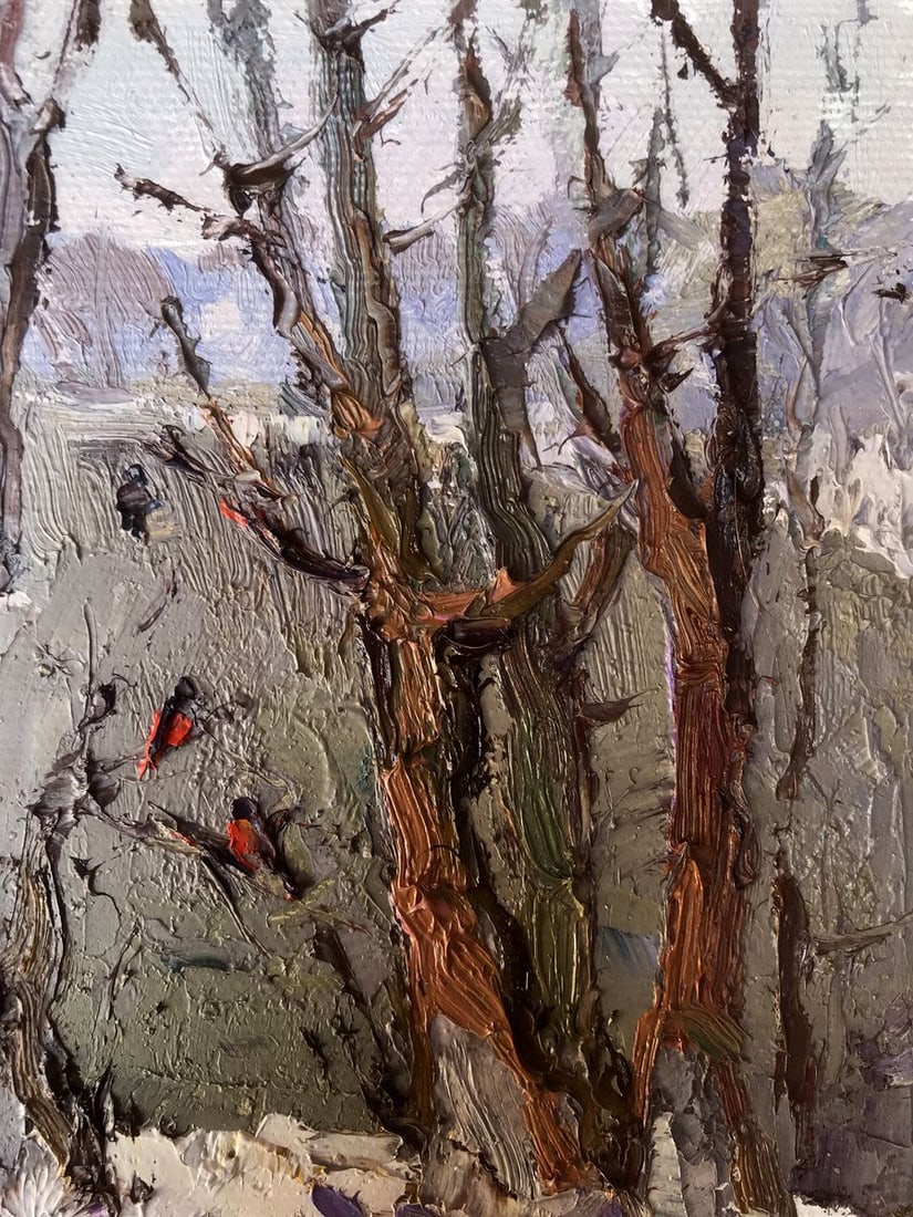 Oil painting The ice was binding Oksana Kalenyuk - 7