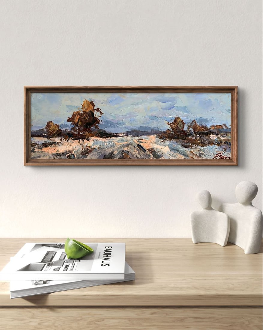 Oil painting Winter road Alexander Cherednichenko - 3