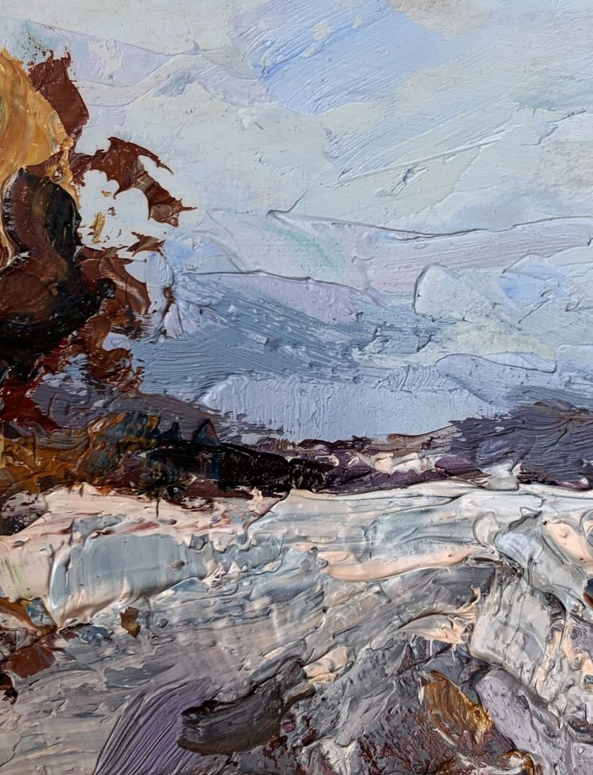 Oil painting Winter road Alexander Cherednichenko - 6