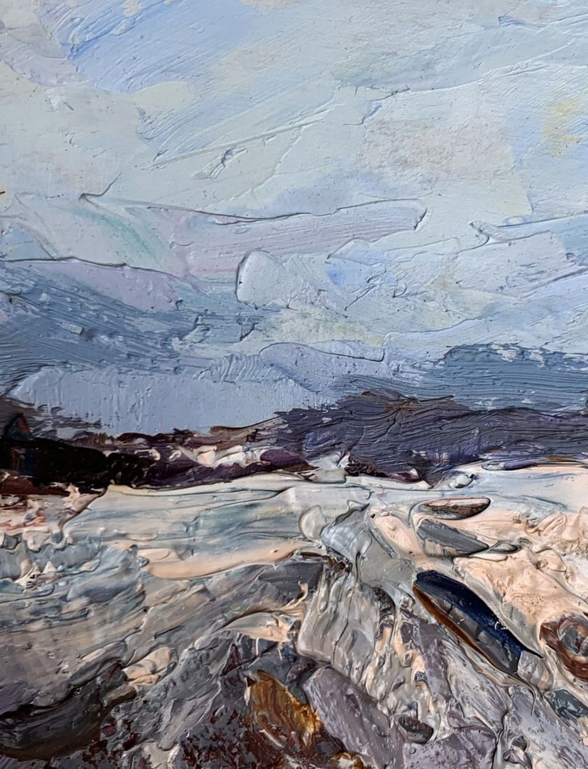 Oil painting Winter road Alexander Cherednichenko - 7