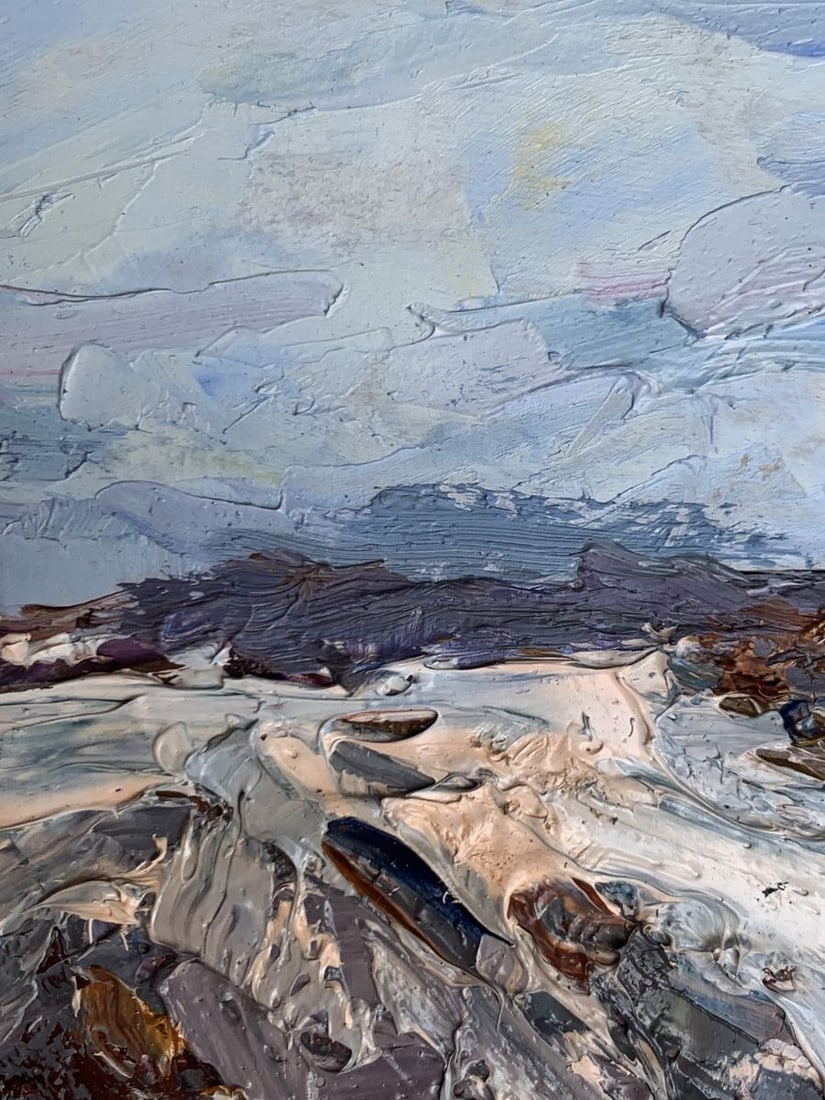 Oil painting Winter road Alexander Cherednichenko - 8