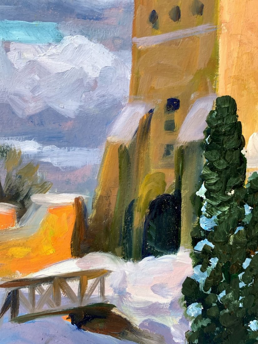 Oil painting Bridge to the fortress Valentina Simashchuk - 8